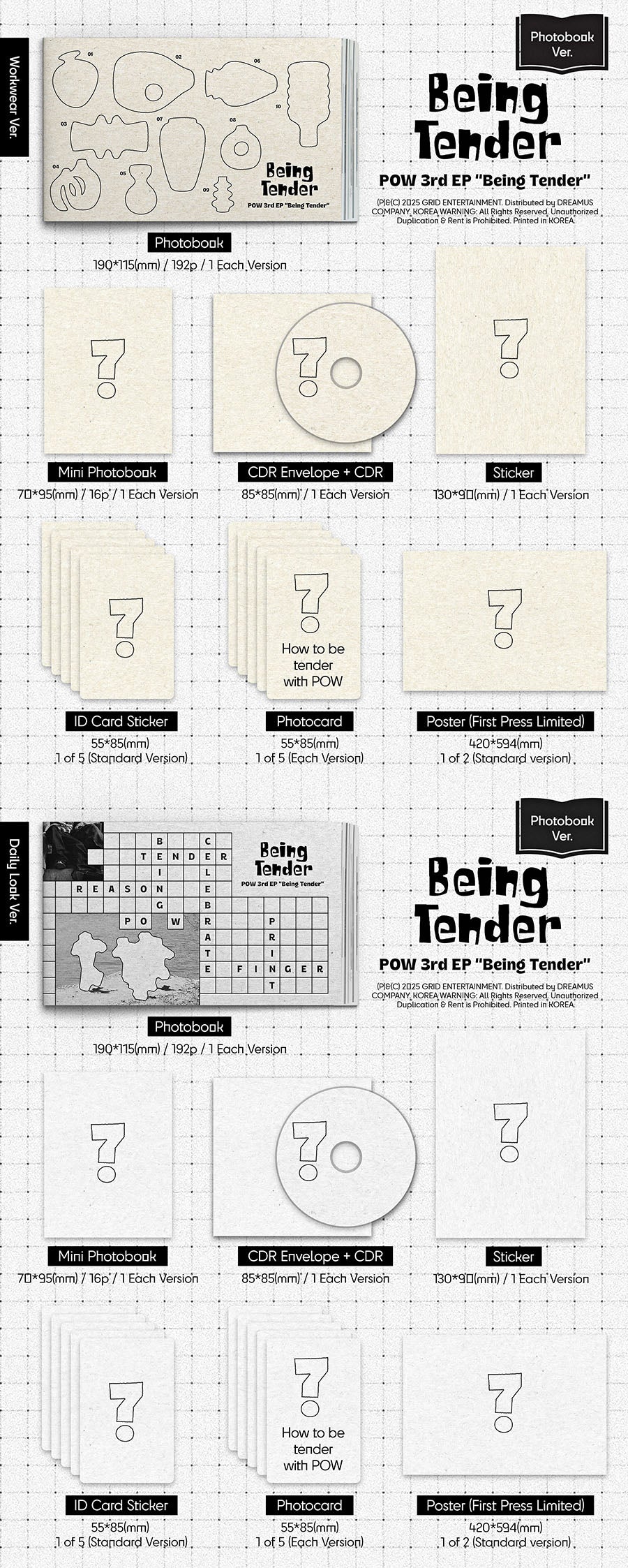 *PRE-ORDER* POW - Being Tender (3rd Mini Album) [Photobook Ver.]