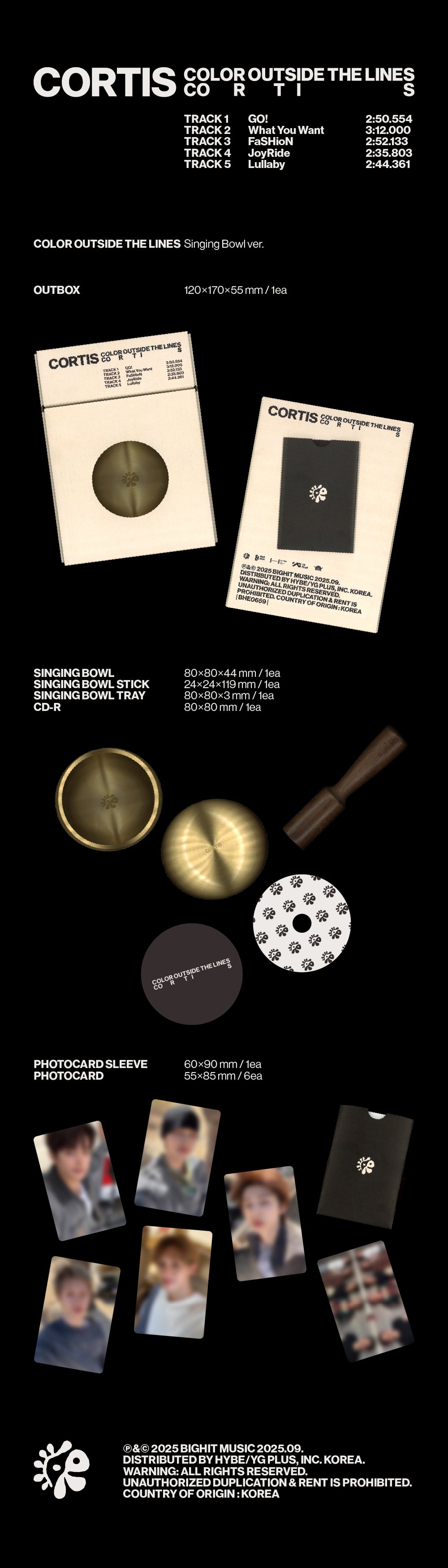 *PRE-ORDER* CORTIS - COLOR OUTSIDE THE LINES (1st Mini Album) [Singing Bowl Ver.]