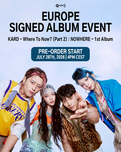 *PRE-ORDER* [EUROPE LUCKY DRAW/SIGNED EVENT] KARD - Where To Now? (Part 2): Nowhere