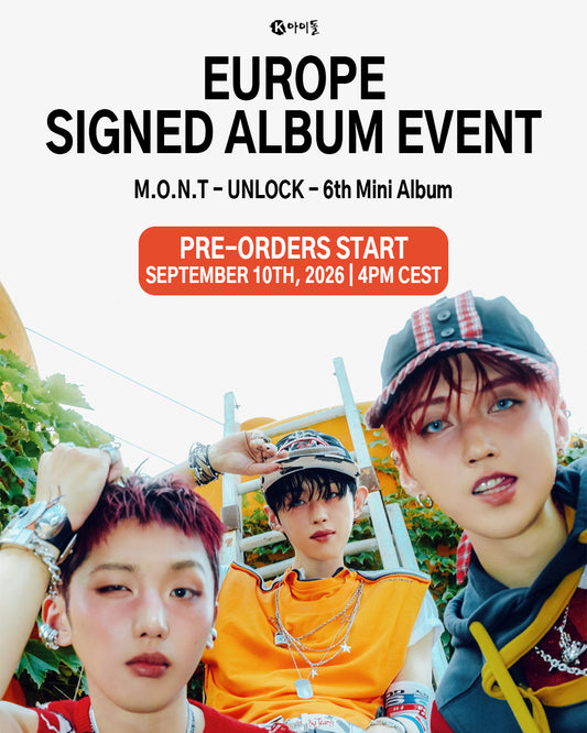 *PRE-ORDER* [EUROPE LUCKY DRAW/SIGNED EVENT] M.O.N.T - Unlock (6th Mini Album)