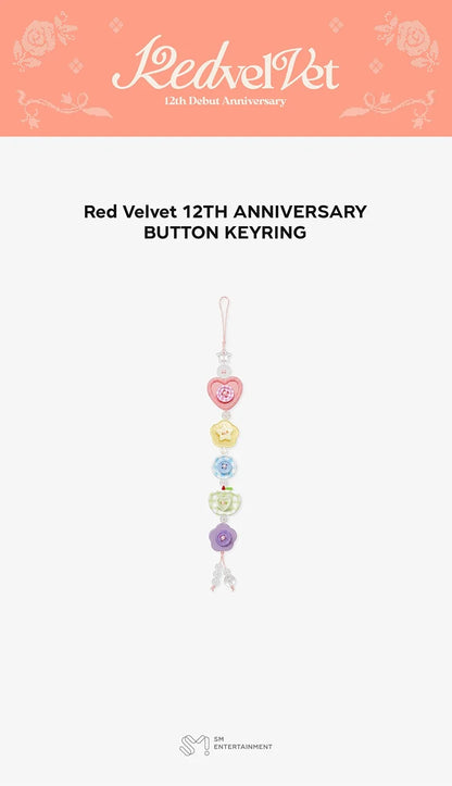 *PRE-ORDER* RED VELVET - [12th Anniversary] Button Keyring