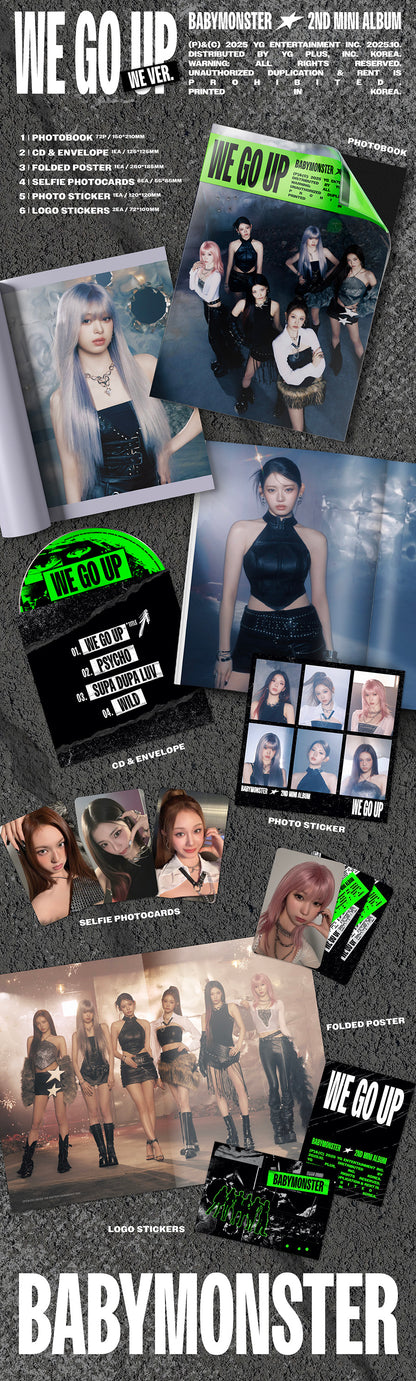 *PRE-ORDER* BABYMONSTER - We Go Up (2nd Mini Album) [WE Ver.]