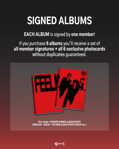 *PRE-ORDER* [LUCKY DRAW/SIGNED] 82MAJOR - FEELM [Photobook Ver.]