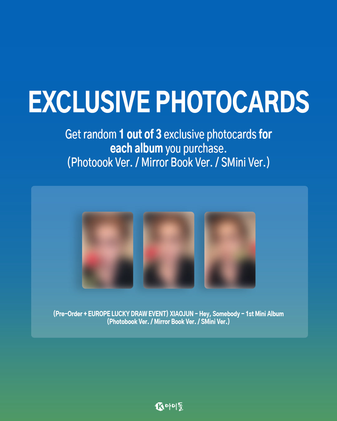 *PRE-ORDER* [EUROPE LUCKY DRAW/SIGNED] NCT XIAOJUN - Hey, Somebody [Photobook Ver.]