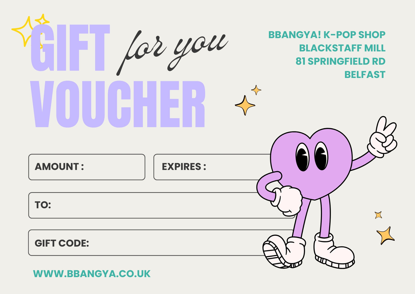 BBANGYA! Gift Card (Virtual)
