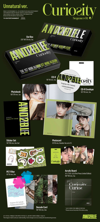 AND2BLE - Sequence 01: Curiosity [Photobook Ver.]