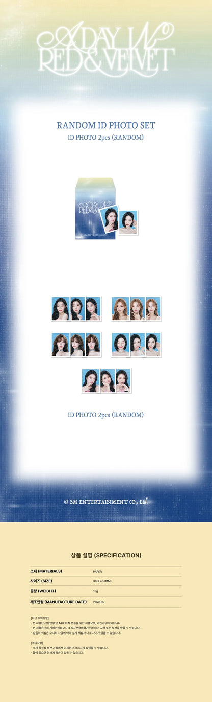 *PRE-ORDER* RED VELVET - [A Day in Red & Velvet] 2026 Fan-Con Random ID Photo Set