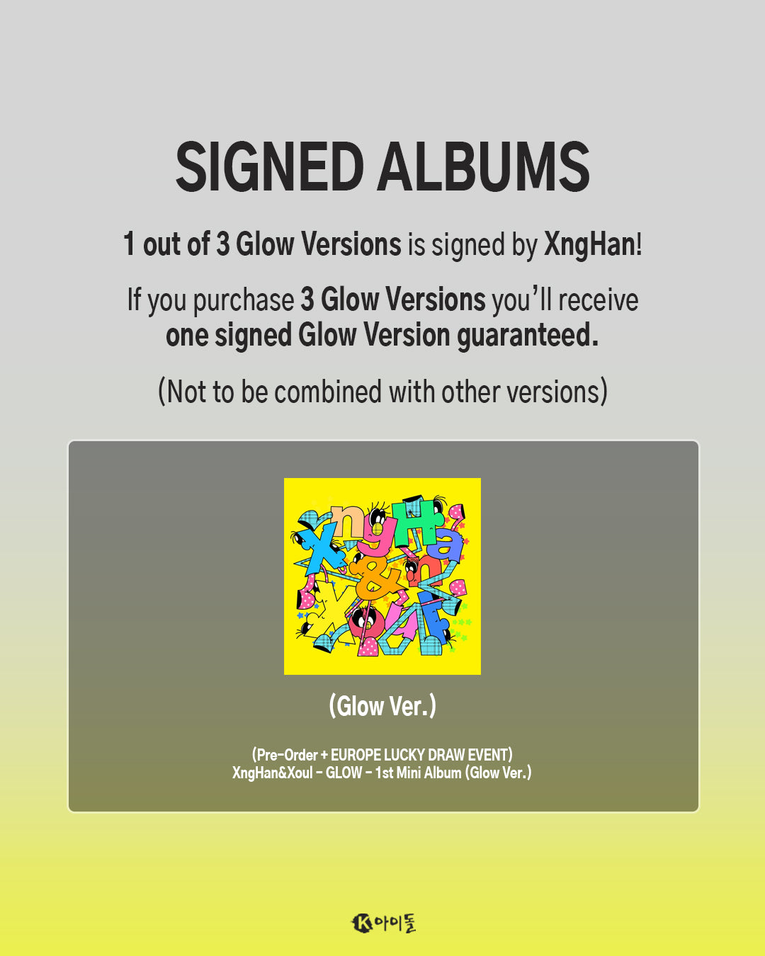 *PRE-ORDER* [LUCKY DRAW/SIGNED] XNGHAN & XOUL - GLOW