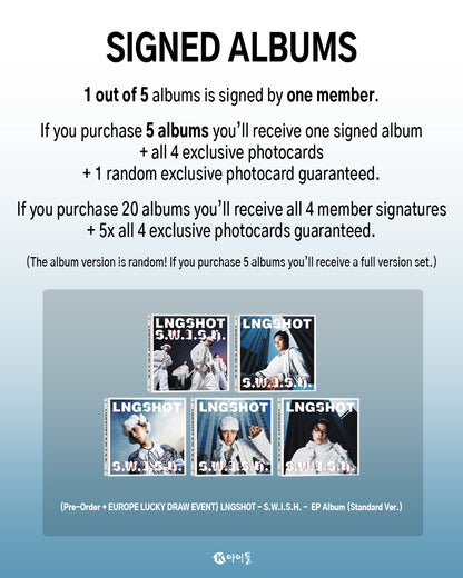 *PRE-ORDER* [EUROPE LUCKY DRAW/SIGNED] LNGSHOT - S.W.I.S.H.
