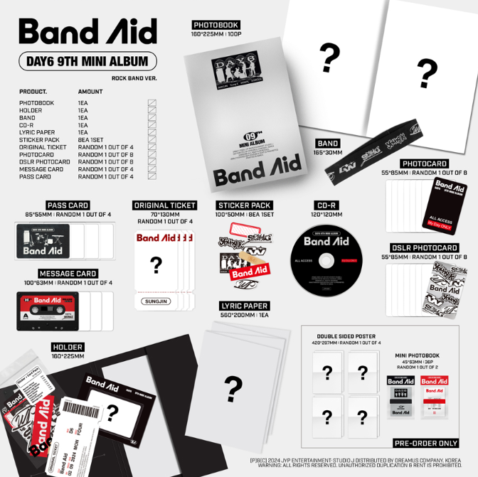 DAY6 - Band Aid (9th Mini Album)