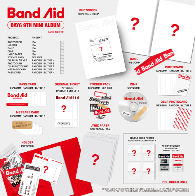 DAY6 - Band Aid (9th Mini Album)