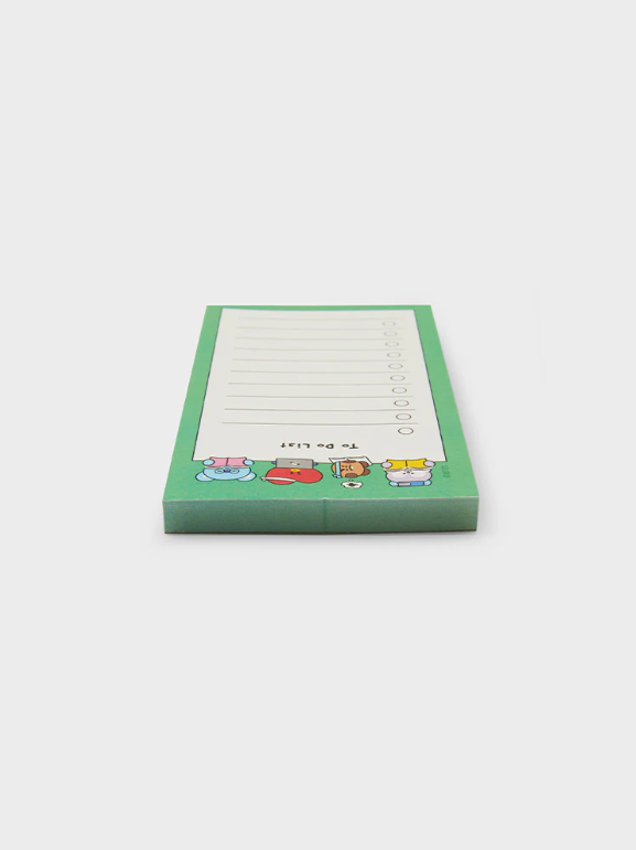 LINE FRIENDS OFFICIAL BT21 2024 SEASON'S GREETINGS TO-DO LIST NOTEPAD