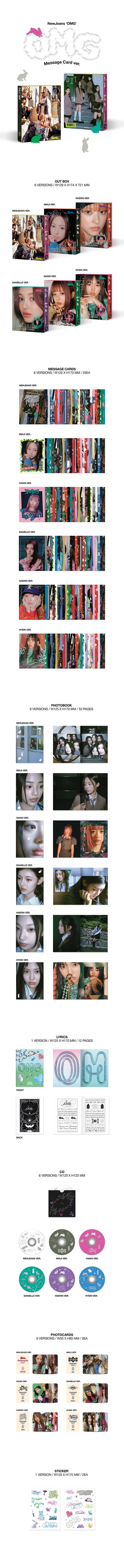 NEWJEANS - OMG (1st Single Album) [Message Card Ver.]