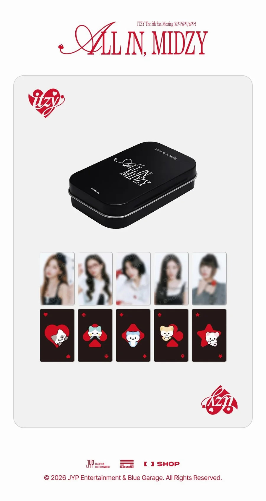 *PRE-ORDER* ITZY - [ALL IN, MIDZY | 5th Fan Meeting] Tincase Set