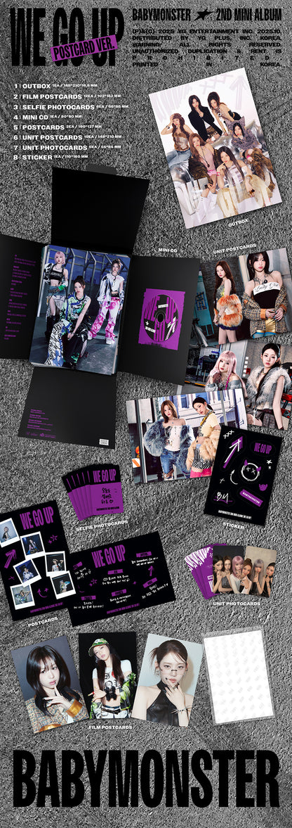 *PRE-ORDER* BABYMONSTER - We Go Up (2nd Mini Album) [Postcard Ver.]