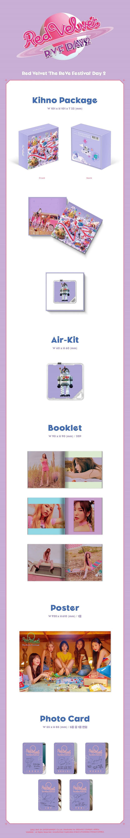 RED VELVET - THE REVE FESTIVAL DAY 2 [Kihno Kit Album]