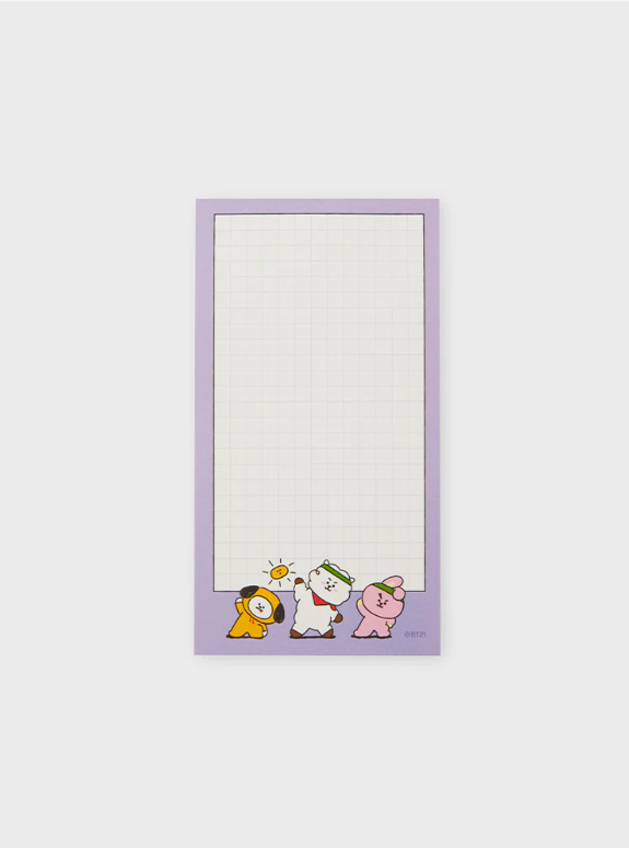 LINE FRIENDS OFFICIAL BT21 2024 SEASON'S GREETINGS MEMO NOTEPAD