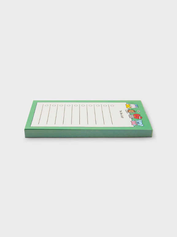 LINE FRIENDS OFFICIAL BT21 2024 SEASON'S GREETINGS TO-DO LIST NOTEPAD