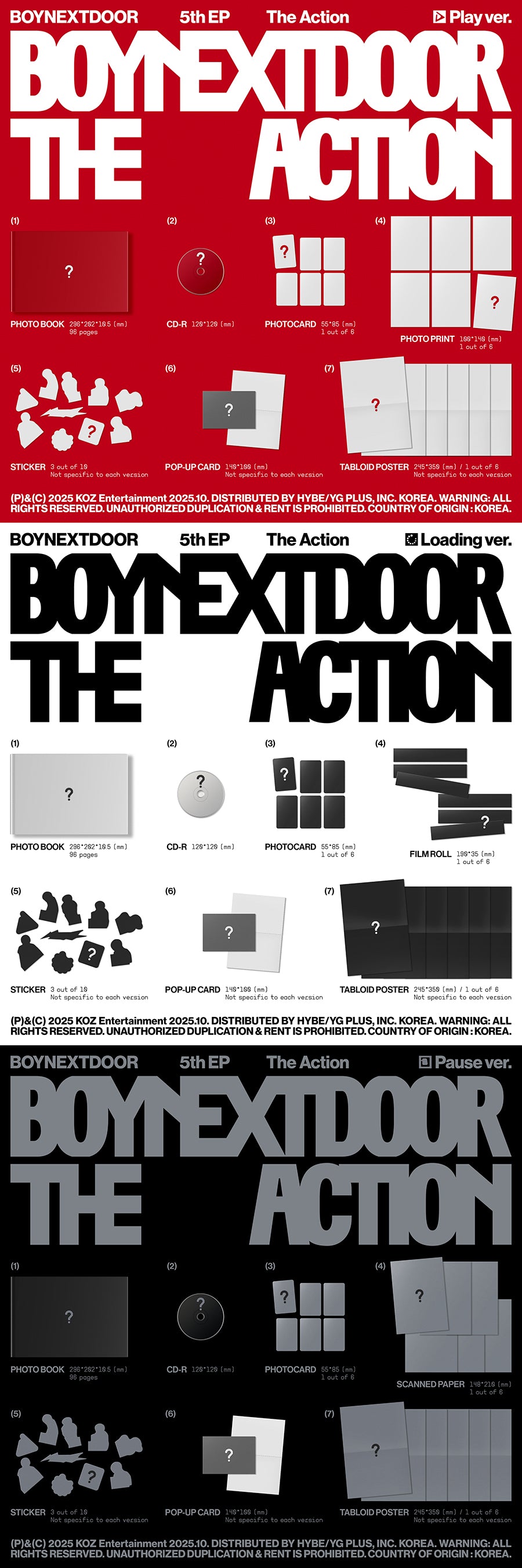 *PRE-ORDER* BOYNEXTDOOR - The Action