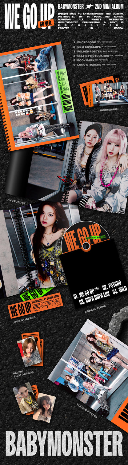 *PRE-ORDER* BABYMONSTER - We Go Up (2nd Mini Album) [GO Ver.]