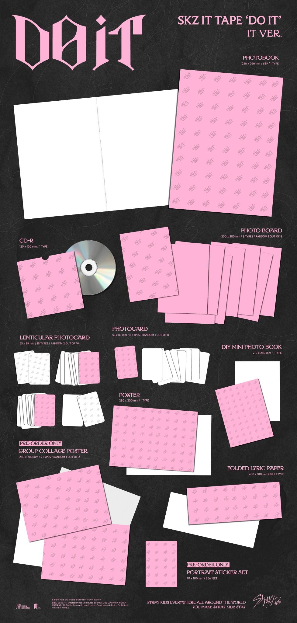 *PRE-ORDER* STRAY KIDS - SKZ IT TAPE: DO IT [IT Ver.] + POB