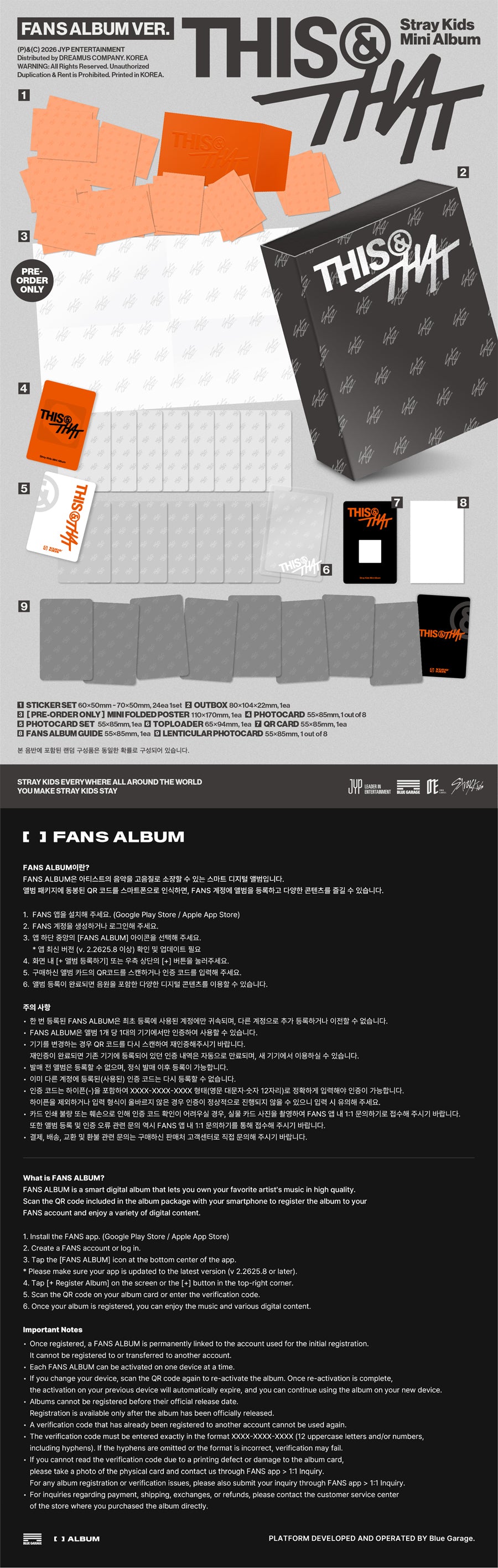 *PRE-ORDER* STRAY KIDS - THIS & THAT (Fans Ver.) + POB OPTION