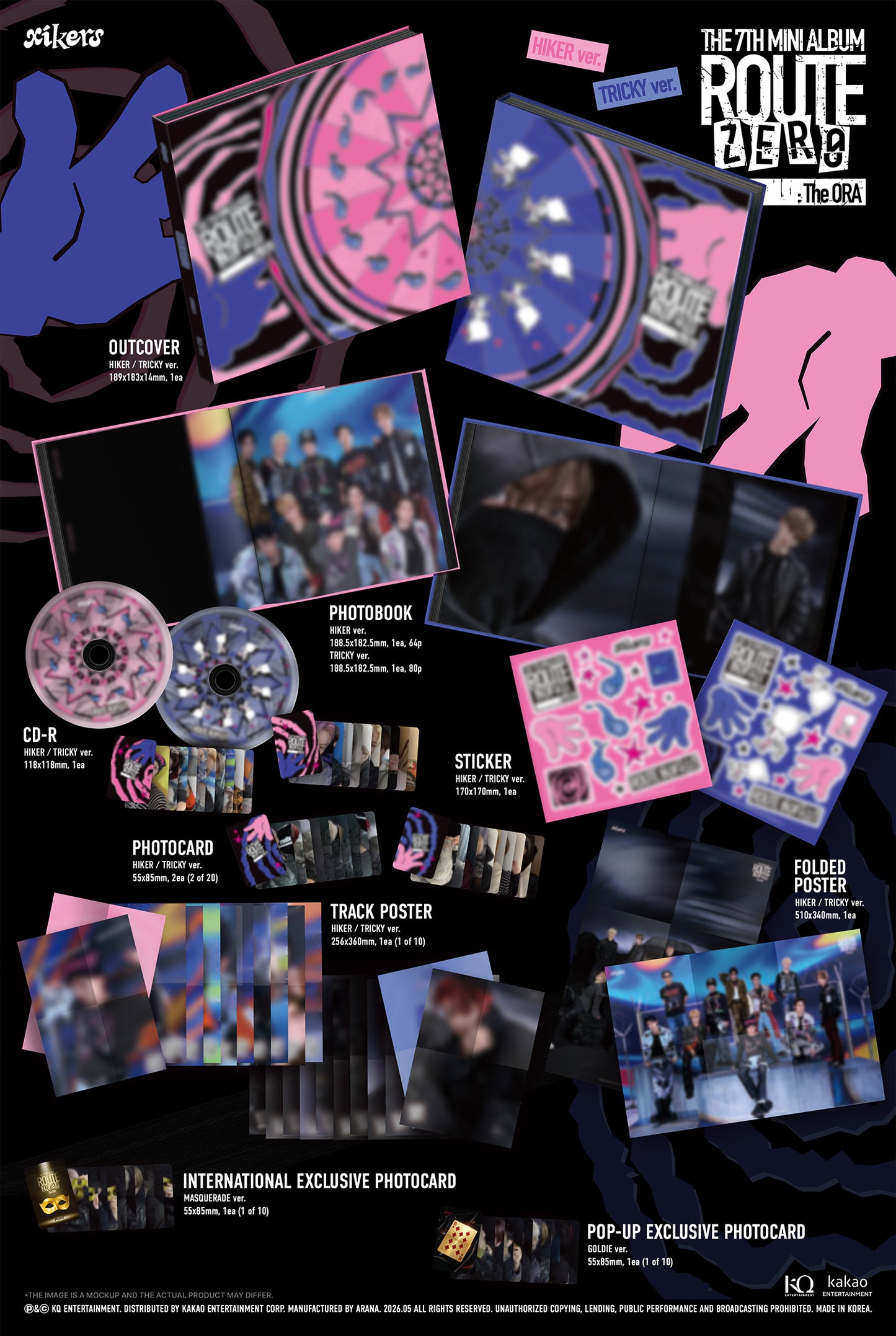 XIKERS - Route Zero: The Ora (7th Mini Album) [Photobook Ver.] (hello82 Pop-Up Exclusive)