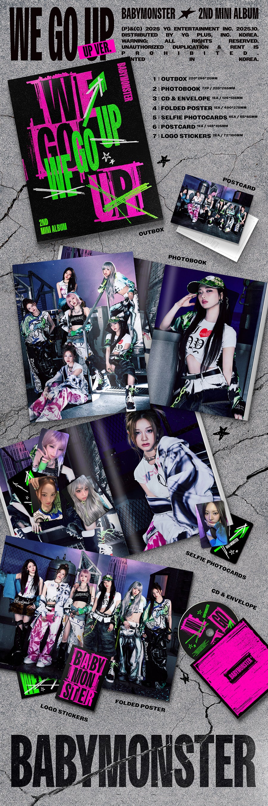 *PRE-ORDER* BABYMONSTER - We Go Up (2nd Mini Album) [UP Ver.]