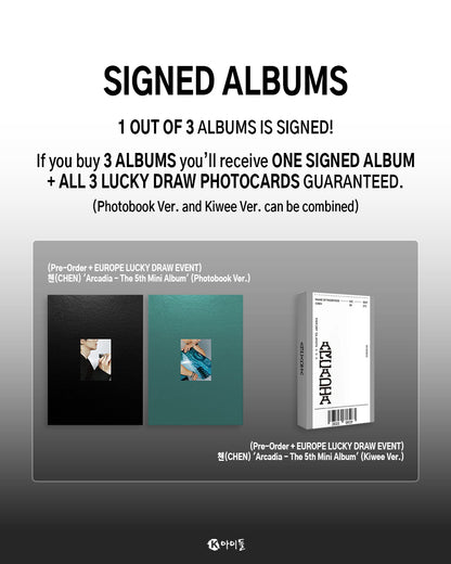 *PRE-ORDER* [LUCKY DRAW/SIGNED EVENT] EXO CHEN - Arcadia (5th Mini Album)