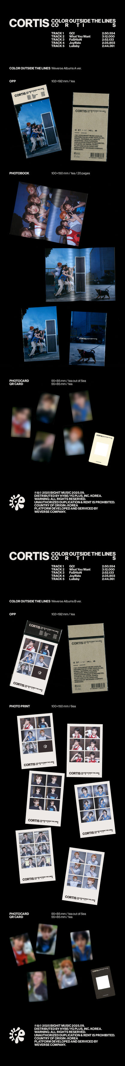 CORTIS - COLOR OUTSIDE THE LINES (1st Mini Album) [Weverse Albums Ver.]