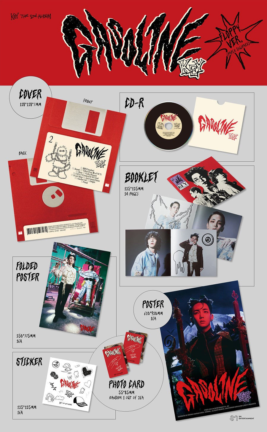 KEY (SHINEE) - GASOLINE [FLOPPY VER.]