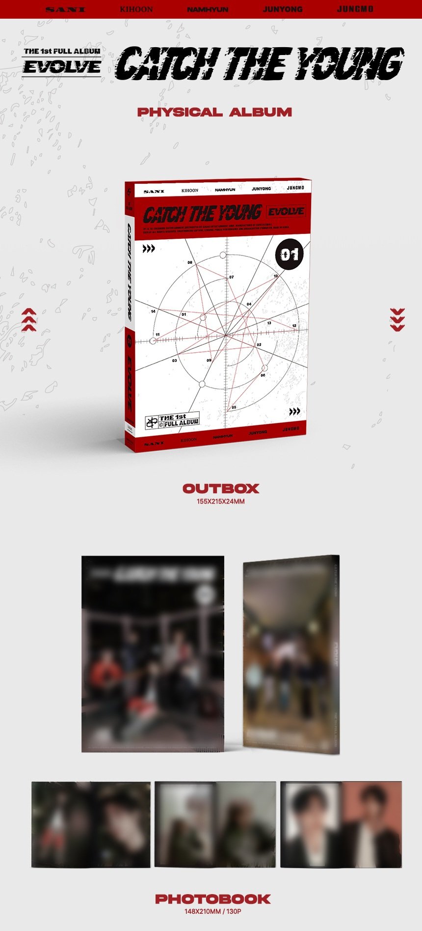 *PRE-ORDER* CATCH THE YOUNG - EVOLVE (1st Studio Album)