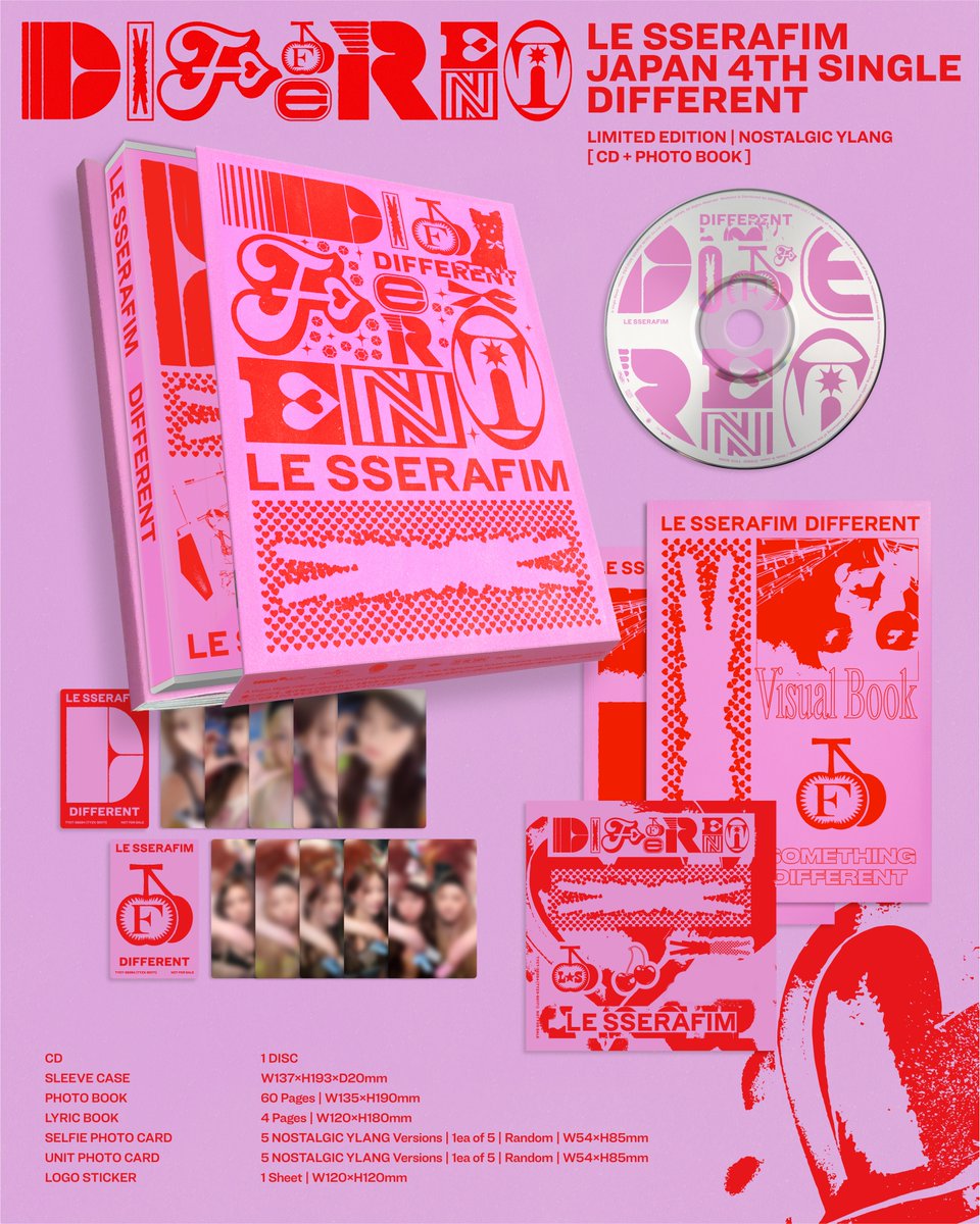 *PRE-ORDER* LE SSERAFIM - DIFFERENT (4th Japanese Single Album) + POB