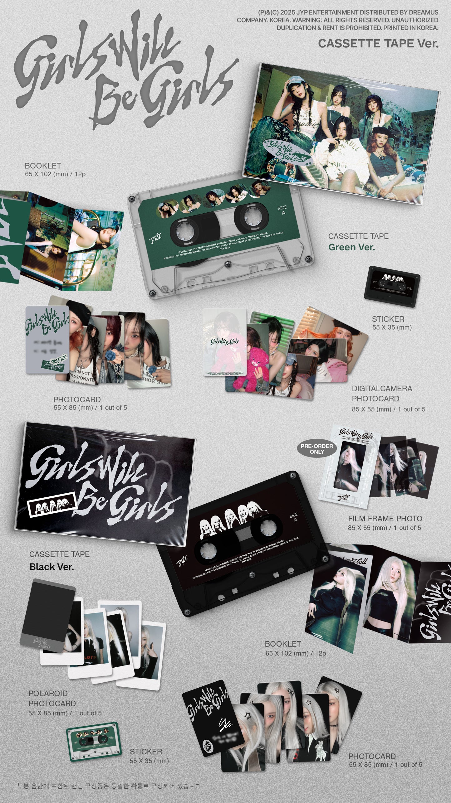ITZY - Girls Will Be Girls (10th Mini Album) [Cassette Tape Ver.]