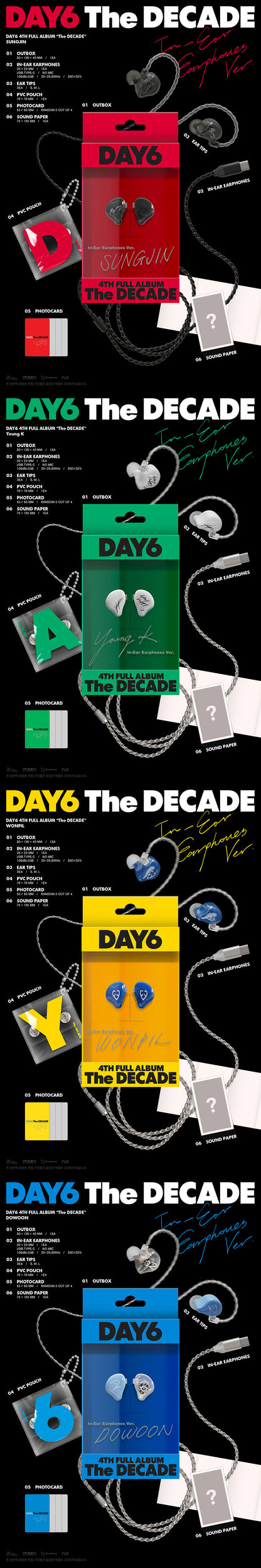 *PRE-ORDER* DAY6 - THE DECADE (4th Studio Album) [In-Ear Earphones Ver.]