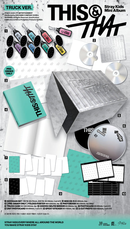 *PRE-ORDER* STRAY KIDS - THIS & THAT (Trunk Ver.) + POB OPTION