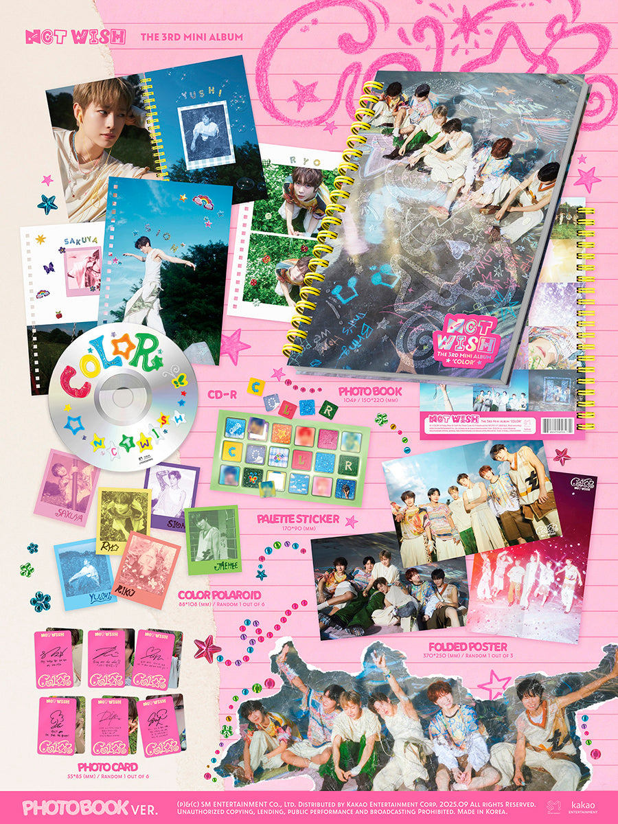 NCT WISH - COLOR (3rd Mini Albun) [Photobook Ver.]