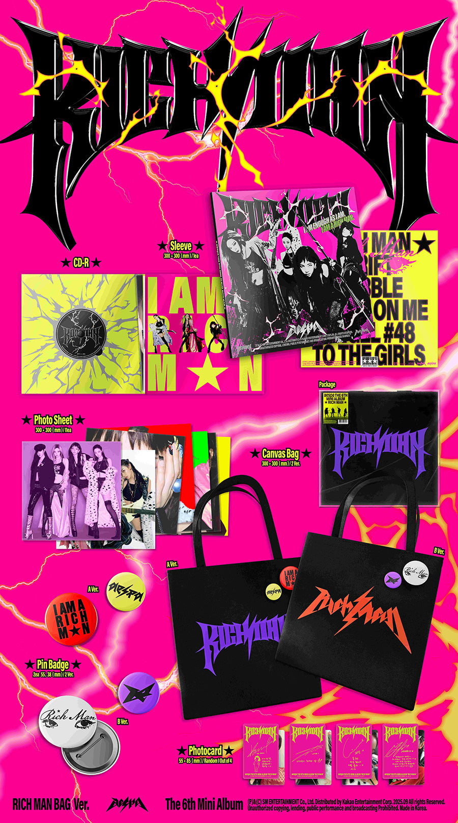 AESPA - Rich Man (6th Mini Album) [Rich Man Bag Ver.]