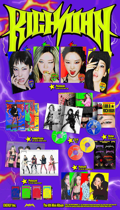 *PRE-ORDER* AESPA - Rich Man (6th Mini Album) [Energy Ver.]