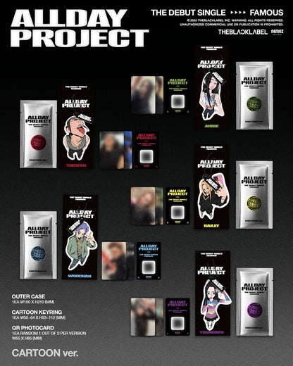 *PRE-ORDER* ALLDAY PROJECT - FAMOUS (1st Single Album) [Cartoon Ver.]