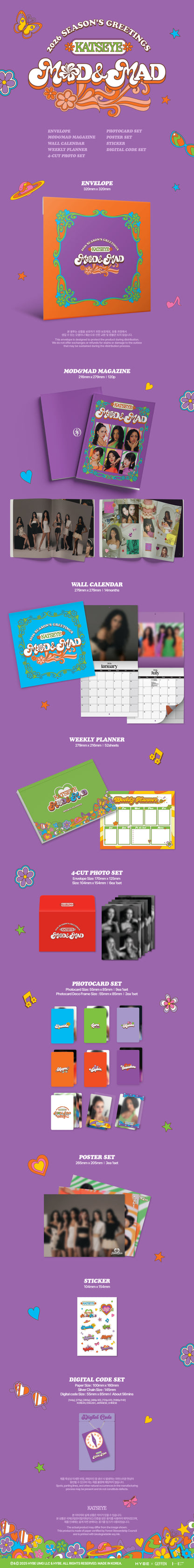 KATSEYE - 'MOD & MAD' 2026 Season's Greetings