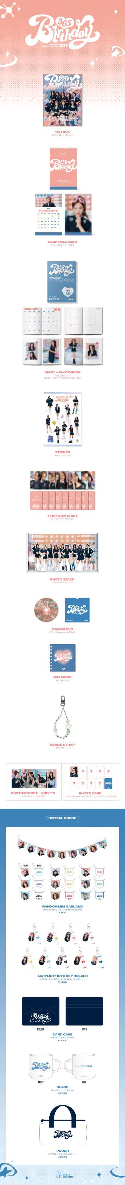 *PRE-ORDER* TWICE- 'BIRTHDAY365' 2025 Japanese Season's Greetings