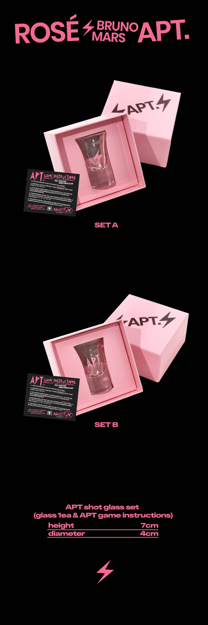 BLACKPINK ROSÉ - ROSIE/APT Official APT Shot Glass Set