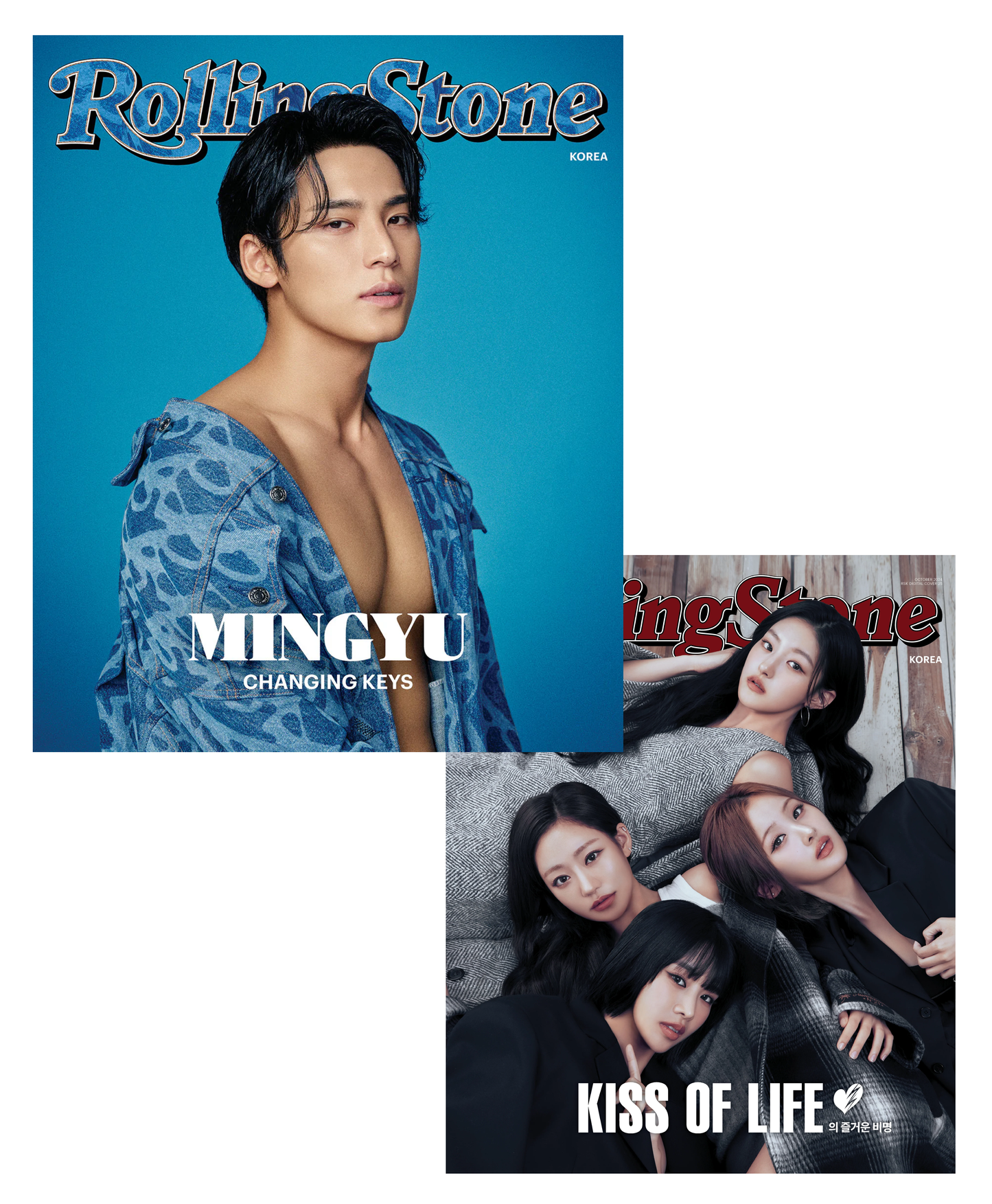 *PRE-ORDER* ROLLING STONE KOREA FEBRUARY 2025 ISSUE (Front Cover: Seventeen Mingyu/Back Cover: Kiss of Life)