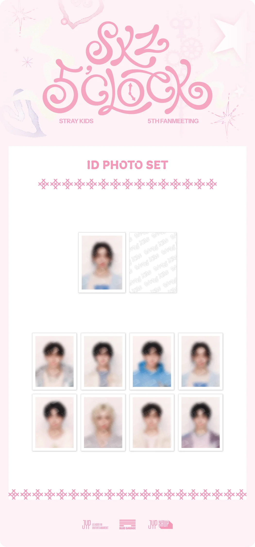 *PRE-ORDER* STRAY KIDS - SKZ 5'CLOCK 5TH FAN MEETING ID PHOTO SET