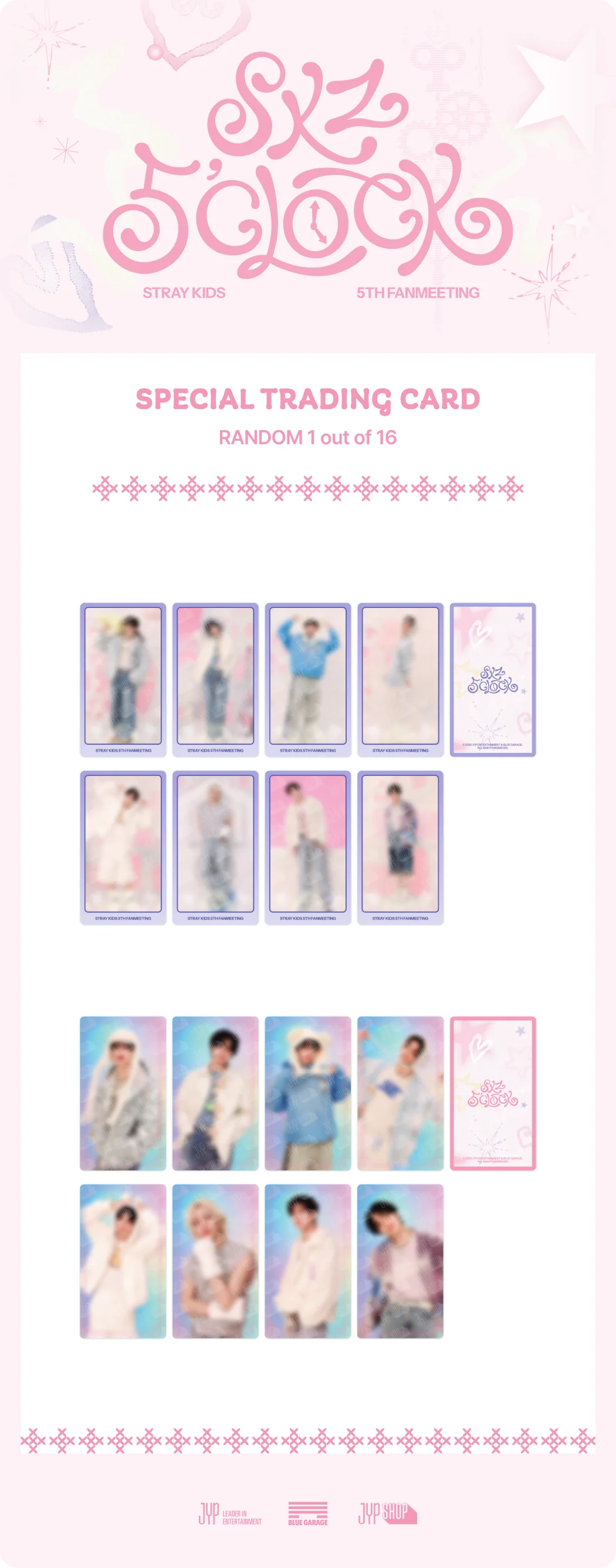 *PRE-ORDER* STRAY KIDS - SKZ 5'CLOCK 5TH FAN MEETING SPECIAL TRADING CARD