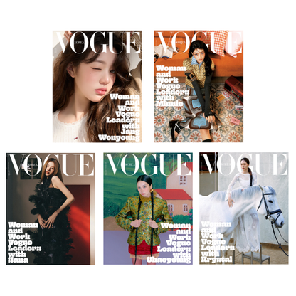 *PRE-ORDER* VOGUE KOREA MARCH 2025: Women and Work Vogue Leaders (Covers: Wonyoung, Minnie, Sana, Chaeyoung, Krystal)