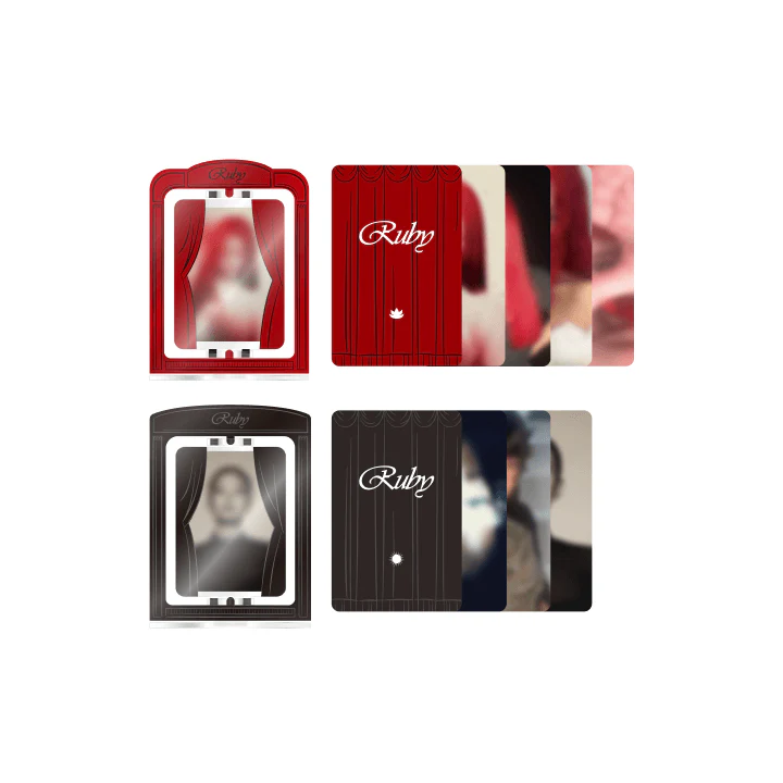 *PRE-ORDER* BLACKPINK JENNIE - [RUBY] Turn-around Acrylic Stand & Photocard Set