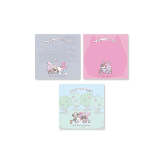*PRE-ORDER* KEY x HELLO KITTY [Where is Key?] Pop-Up Store Memo Pad Set