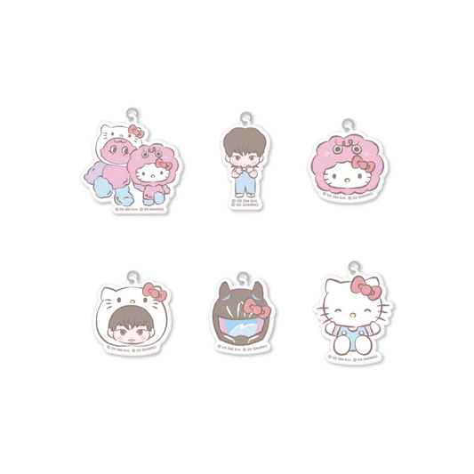*PRE-ORDER* KEY x HELLO KITTY [Where is Key?] Pop-Up Store DIY Keyring Acrylic Charm